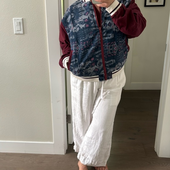 Free People Varsity of Dreams Bomber Jacket - Picture 1 of 16
